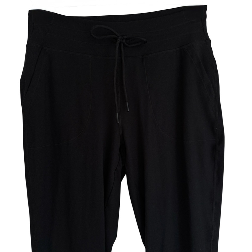 Lole High Waisted Drawstring Joggers Comfy Stretch Sweatpants Black Size Small - Picture 2 of 6